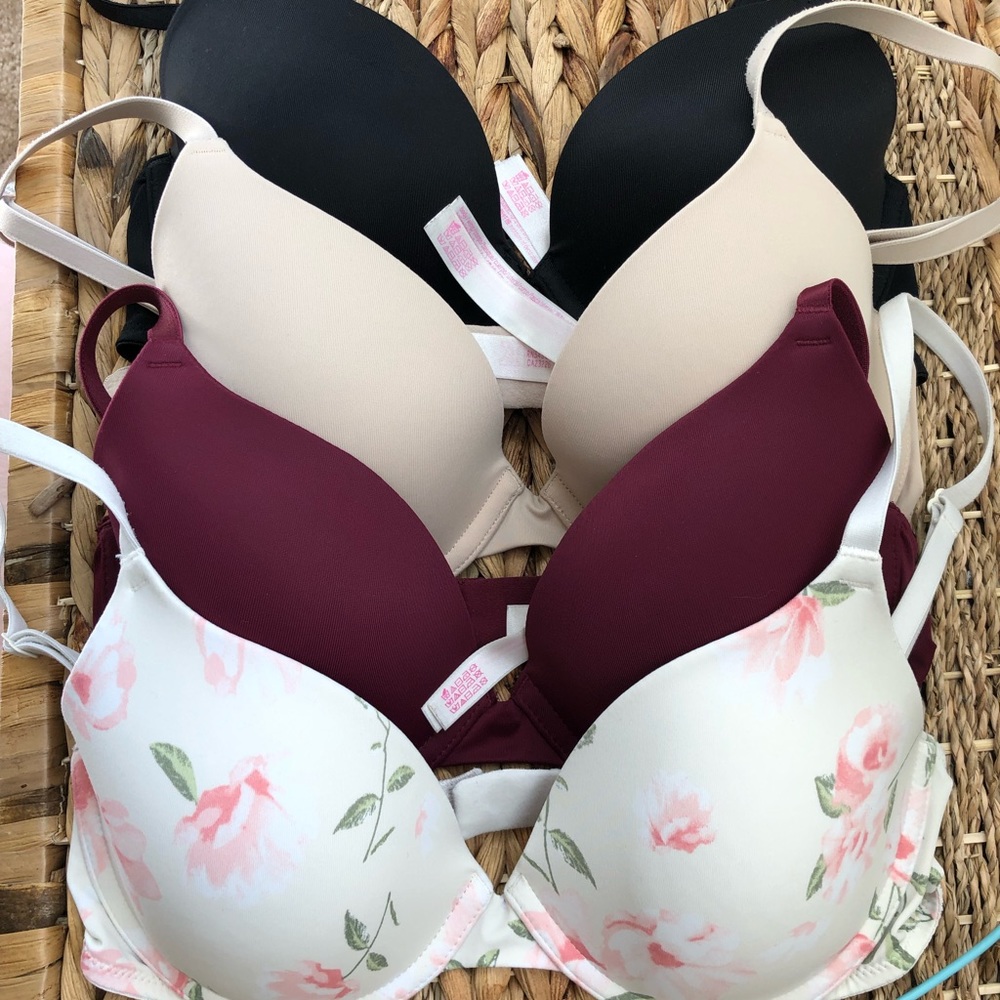 4 PINK Bras- size 32C